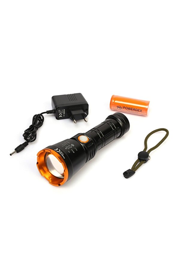 Evi̇mdeyokyok Pd-6682 1000 Lümen 15 Watt Profesyonel Şarjlı El Feneri̇