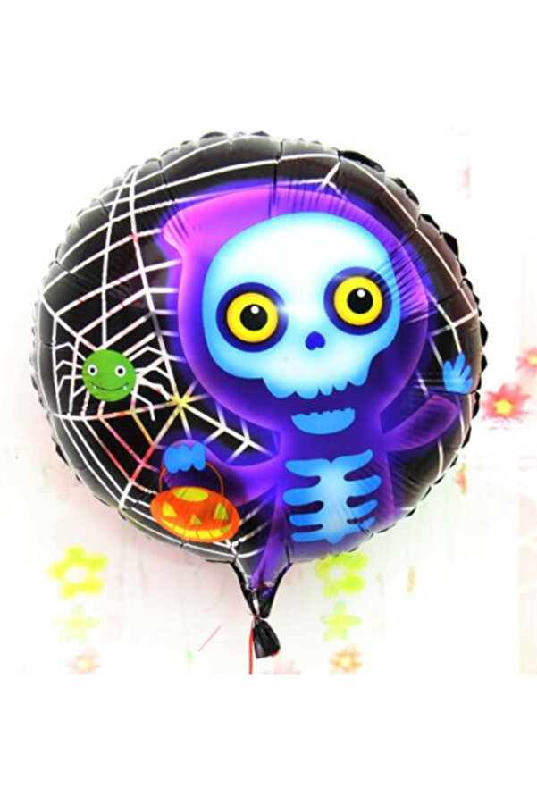 Go İthalat Halloween İskelet Hayalet Folyo Balon 18 İnç (4457)