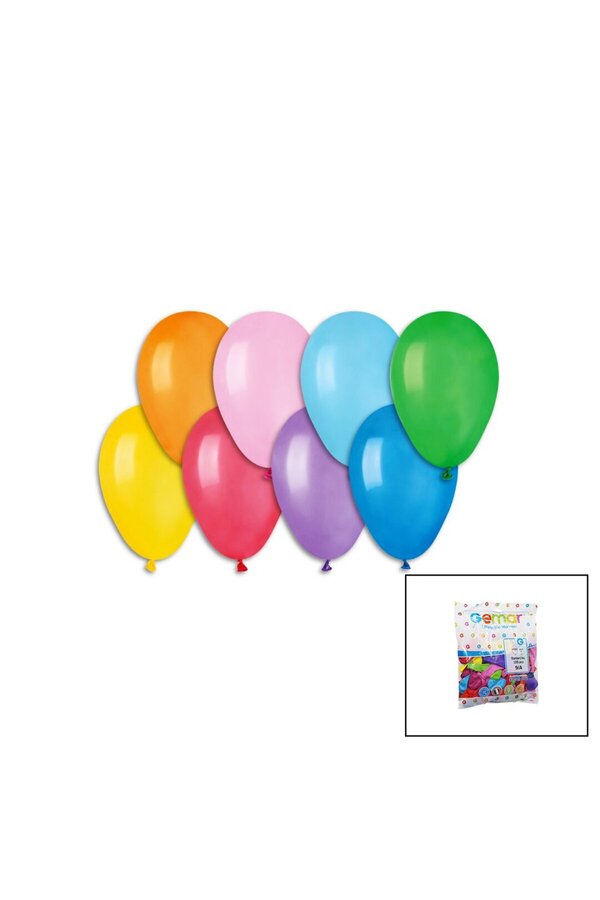 Go İthalat Klasi̇k Renkli̇ Balon 7 İnç - 19Cm - 100Pcs (4457)