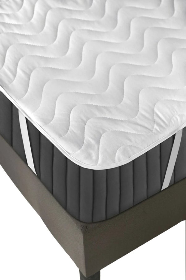 Evony Kapitoneli Sıvı Geçirmez Yatak Koruyucu Alez 220X200 Cm Çift Kişilik Köşe Lastikli