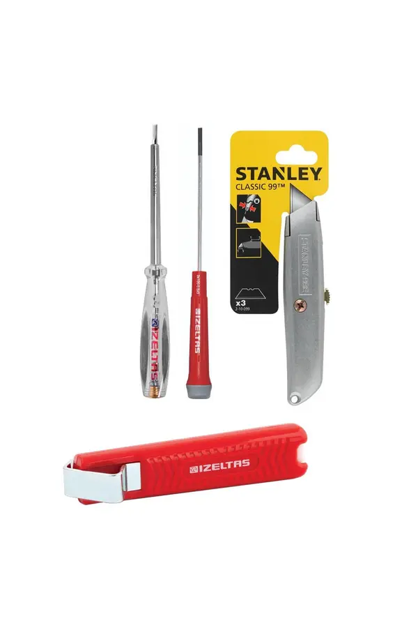 Knipex 6 Parça Set Pense 180 Mm Yan Keski 160 Mm - Izeltaş - Stanley