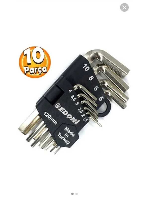 Edoni̇ Allen Anahtar Takımı 120Mm 10 Parça