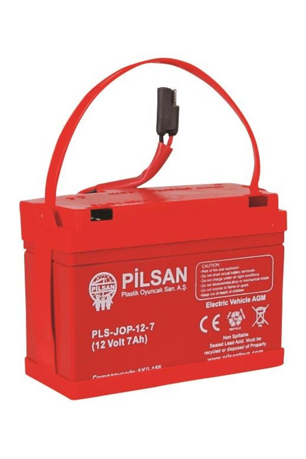 PİLSAN 12 Volt 7 Amper Akü Kısa Kablo 12v 7ah orjinal akü
