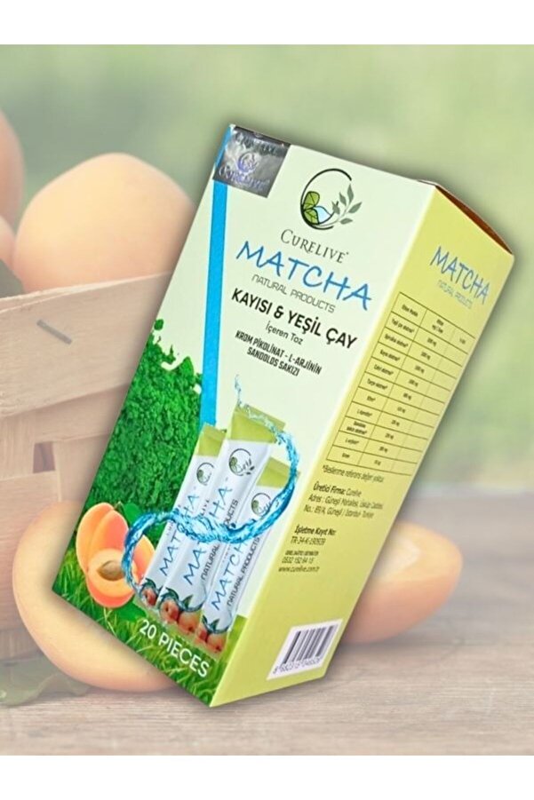 Curali̇ve Matcha Detox, Matcha Kayısı & Yeşi̇lçay 20 Pi̇eces