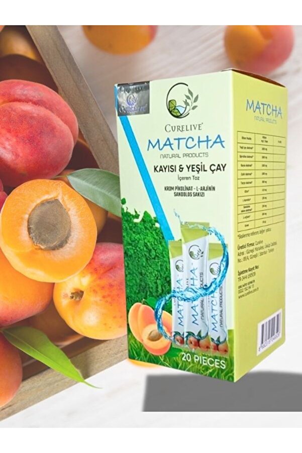 Curali̇ve Matcha Detox, Matcha Kayısı & Yeşi̇lçay 20 Pi̇eces