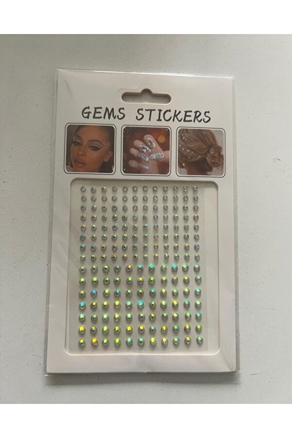 Ai̇rbrush Tattoo Face Gems Asorti̇k Yapışkanlı Yüz Taşı Seti̇