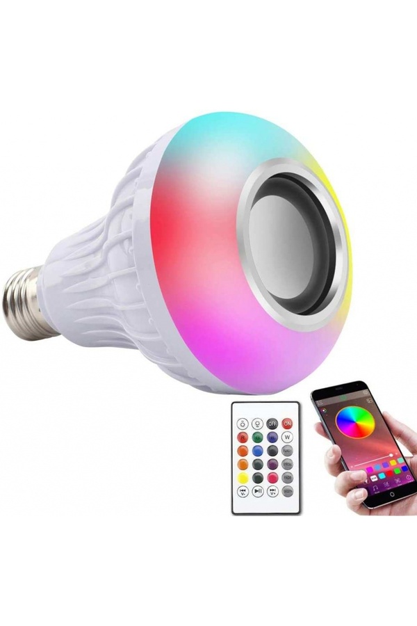 Go İthalat Bluetooth Hoparlör Akıllı Led Ampul Lamba (4457)