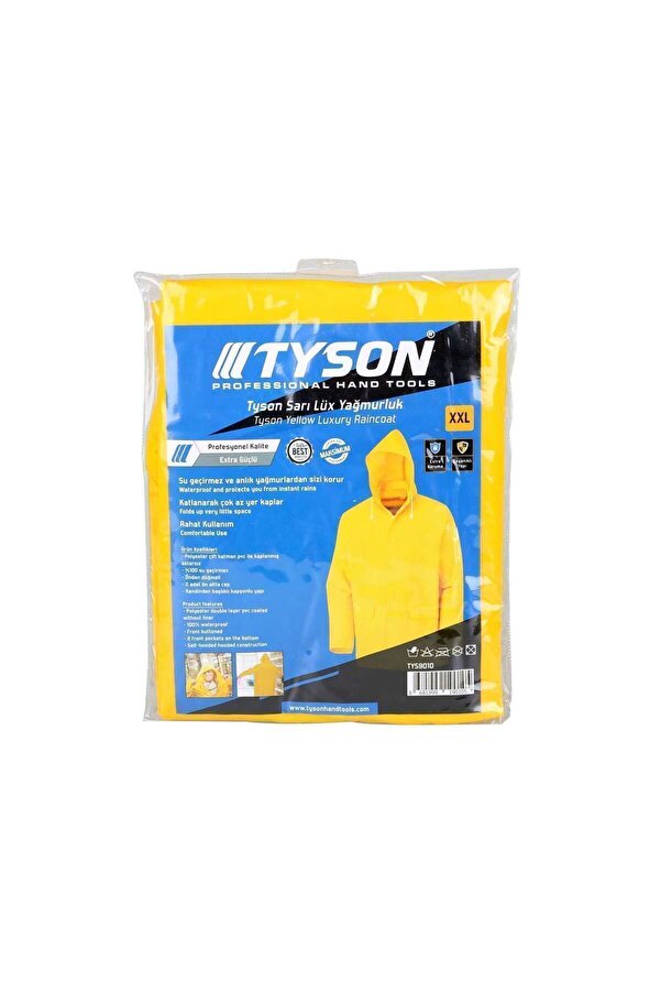 Dört Mevsim Pvc Yağmurluk Balıkçı Yagmurluk 0.32 Micron Kalın Kalite