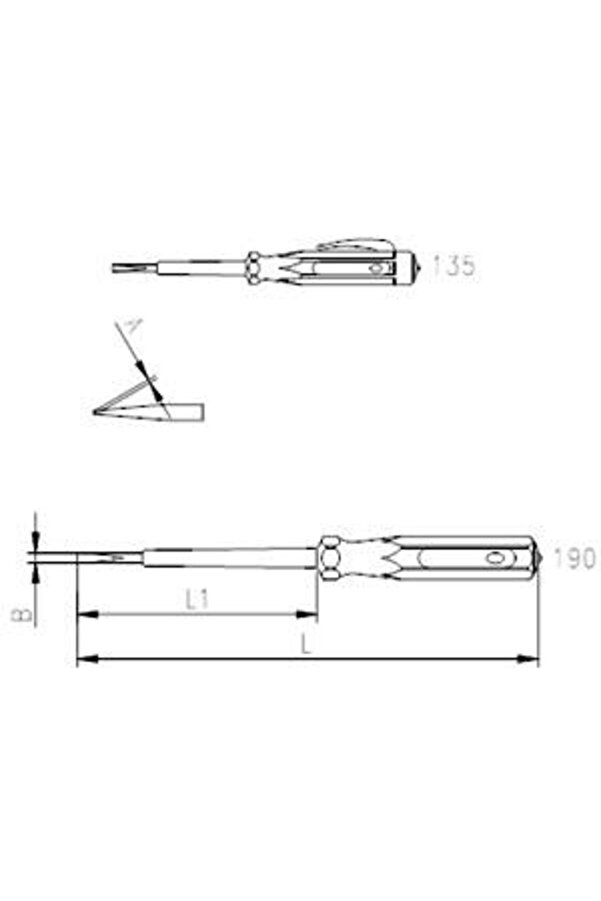 İzeltaş KONTROL KALEMİ 190 MM - 4550170190