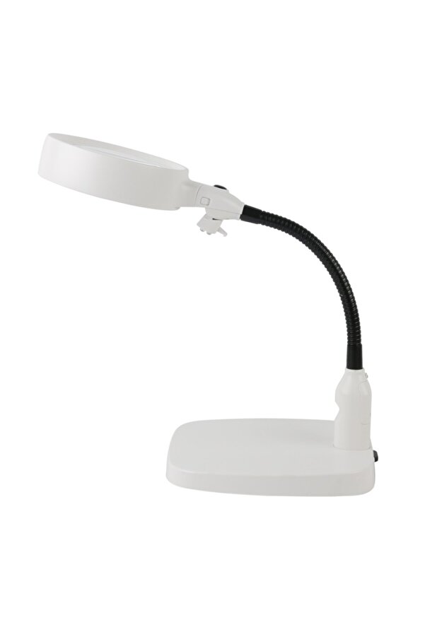 Masaüstü 10X Led Işıklı Büyüteç Okuma El Sanatları Onarım Büyüteç 7765 Tdrtr