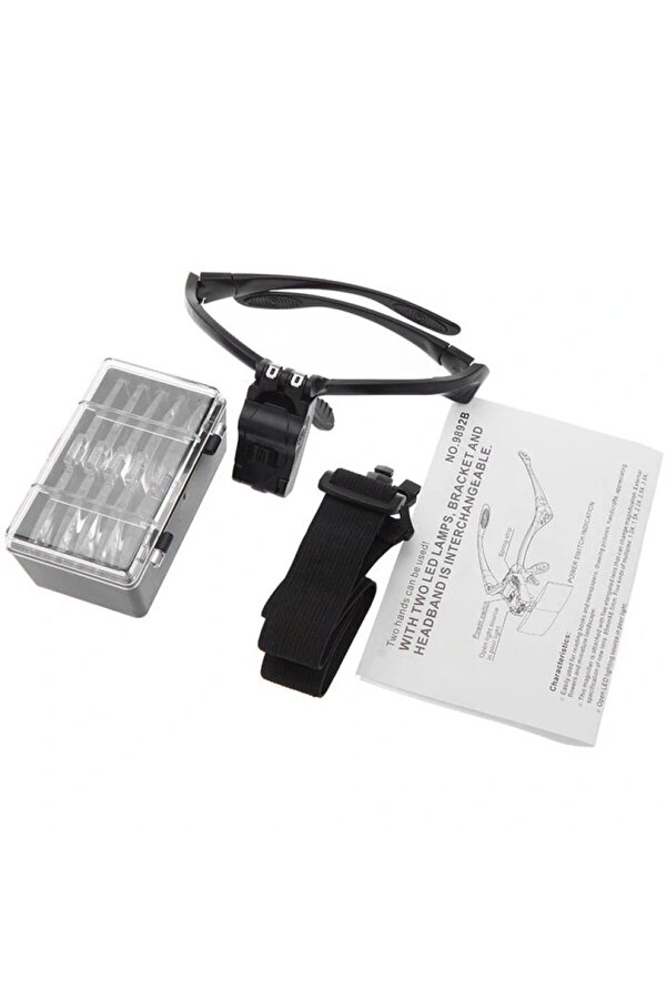 Işıklı Gözlük Büyüteç - 5 Farklı Lens 9892B Tdrtr