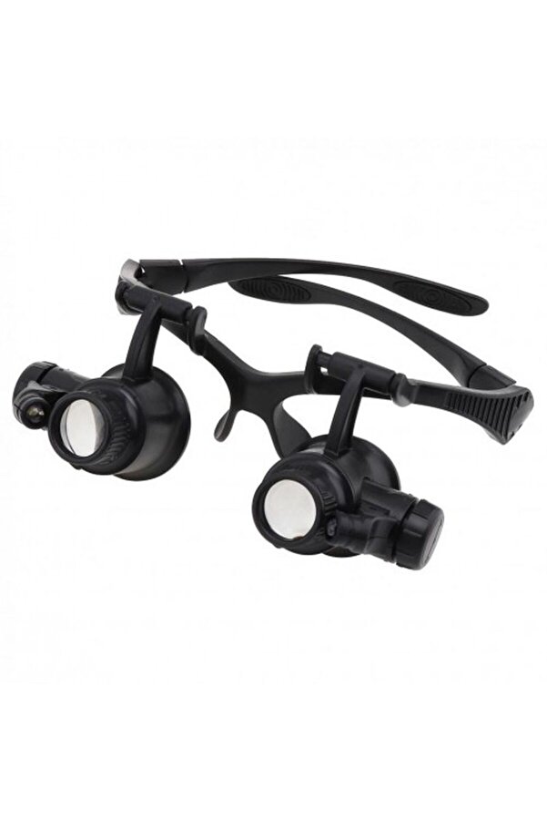 Gözlük Modeli̇ 10X 15X 20X 25X Lens 2 Led Işıklı Büyüteç Tdrtr