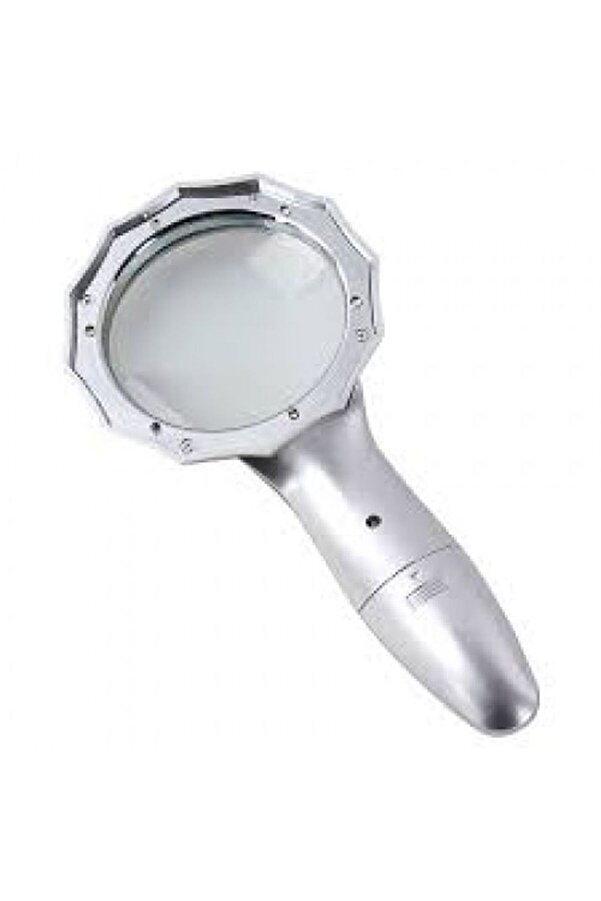 4X 6 Led Işık Aydınlatma 75Mm Opti̇k Lens El Büyüteç Tdrtr