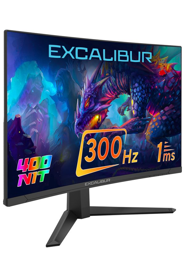 CASPER Excalibur 27" 300HZ 1MS 400NIT Fast VA Curved HDR10 Oyuncu Monitörü M.E27FVC-E
