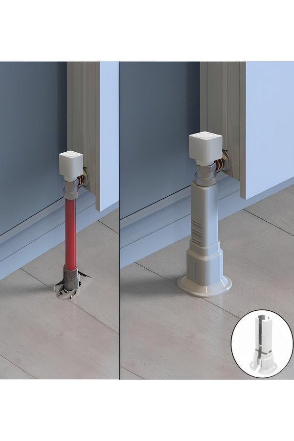 ERGÜL Beyaz Radyatör Boru Gizleme Ayağı Tekli Petek Aksesuarı 6 Cm - 16 Cm Arası Ayrlanabilir