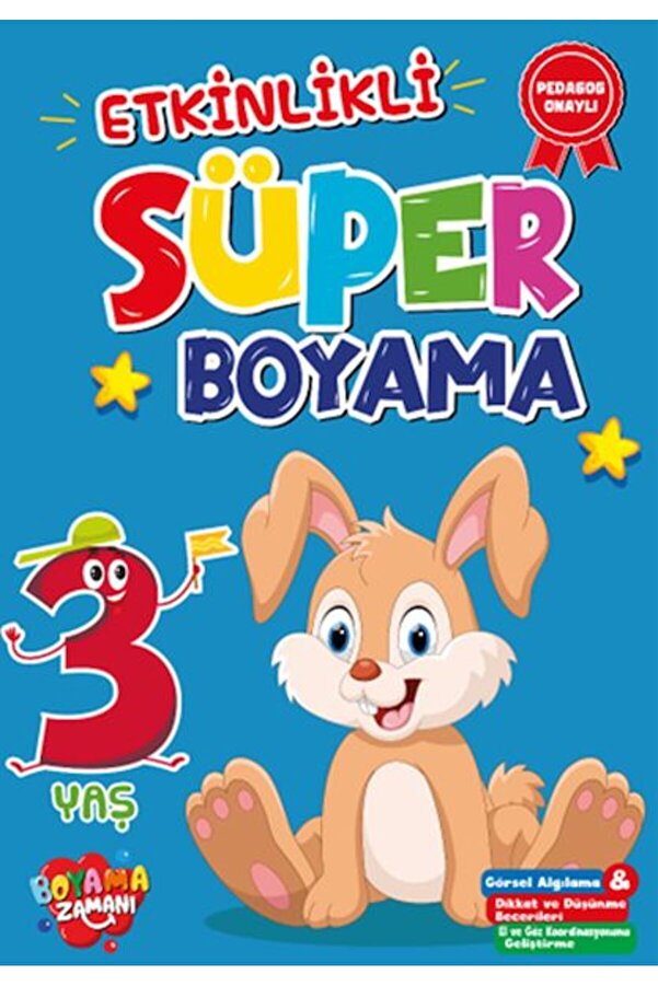 Anka Yayınları Etki̇nli̇kli̇ Süper Boyama 3 Yaş