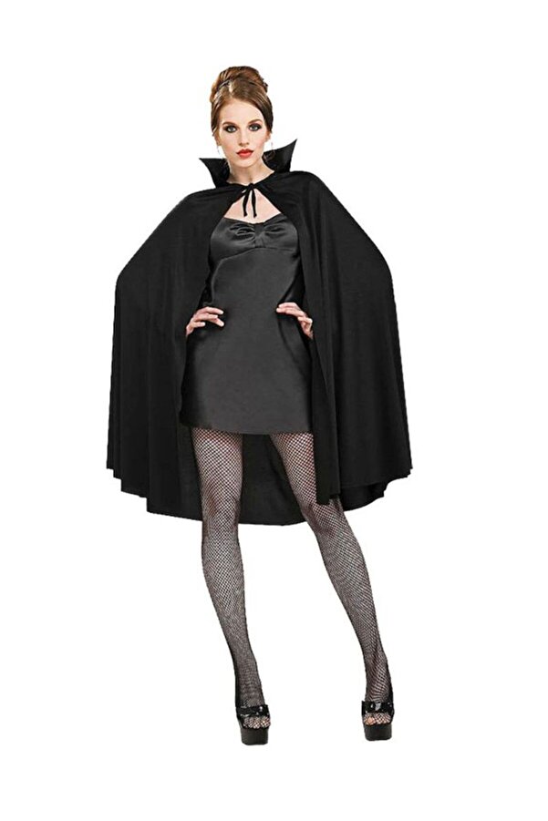 Si̇yah Renk Yakalı Halloween Peleri̇ni̇ 90 Cm Tdrtr