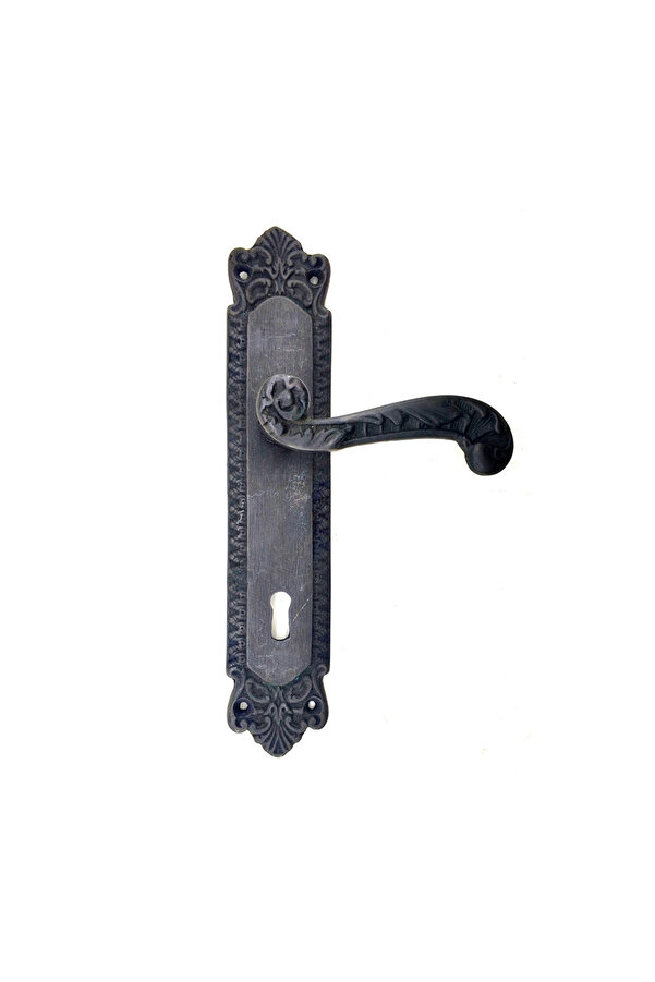 Anti̇ka Tarz Dekorati̇f Pi̇ri̇nç Sultan Yale Kapı Kolu - 270X54Mm, Oksi̇t Tdrtr