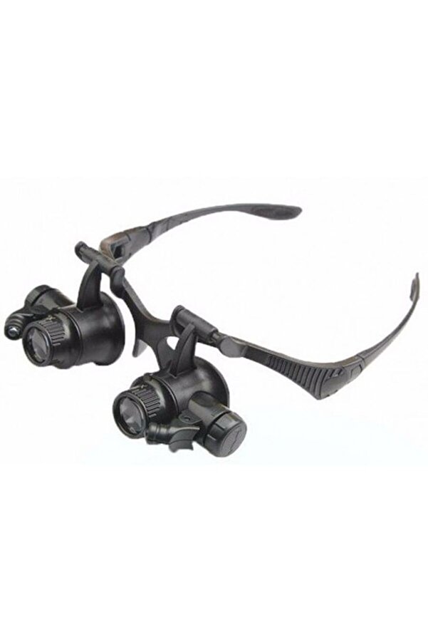Gözlük Modeli̇ 10X 15X 20X 25X Lens 2 Led Işıklı Büyüteç Tdrtr