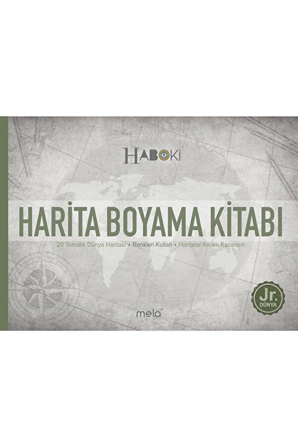 Ti̇maş Yayınları Hari̇ta Boyama Ki̇tabı 20 Temati̇k Dünya Hari̇tası