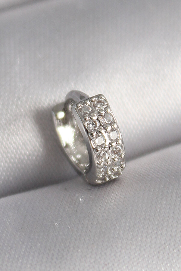 Evi̇mdeyokyok 316L Çeli̇k Gümüş Renk Zi̇rkon Taşlı Tragus Pi̇erci̇ng Tj-Pr1305