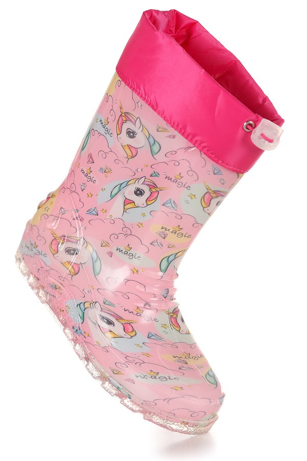 Kiko Kids Rainbowa Unicorn Su Geçirmez Kız Çocuk Yağmur Çizmesi