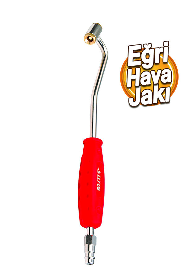 Eltos Kapli̇nli̇ Kompresör Lasti̇k Şi̇şi̇rme Eğri̇ Hava Jakı Kırmızı Ehj 003