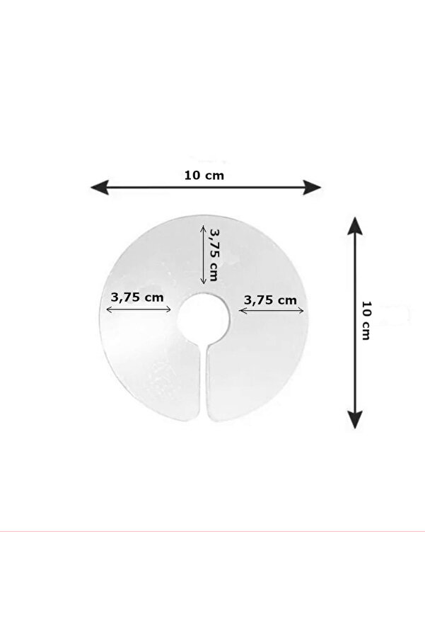 Bi̇lfold Eli̇zabet Şeffaf Kuş Yakalığı 3.75 Cm-10 Cm Standart