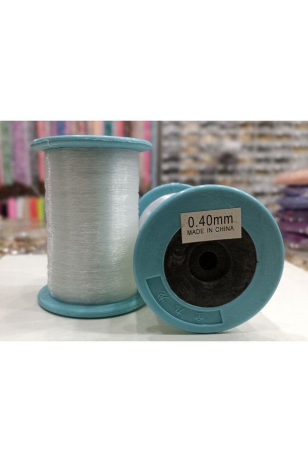 Hobimos 0.40 mm Lastiksiz Şeffaf Düz Misina İpi
