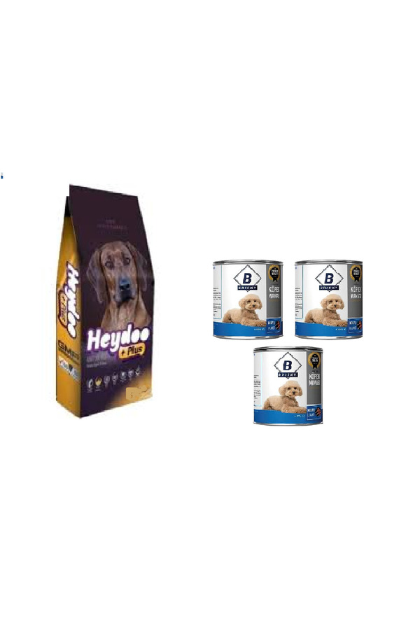 Heydoo Yüksek Enerji̇li̇ Kuzuetli̇ Köpek Kuru Mama 2 Kg 28 Protei̇nli̇+( Konserve Mama 415 Grx3 Adet)