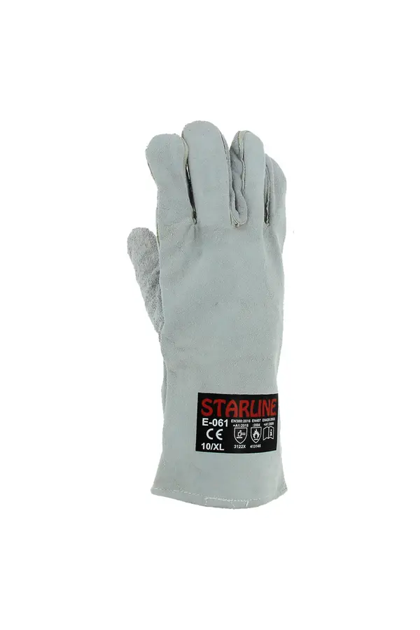 Starline E-061 Gri Kaynak Eldiveni No:10