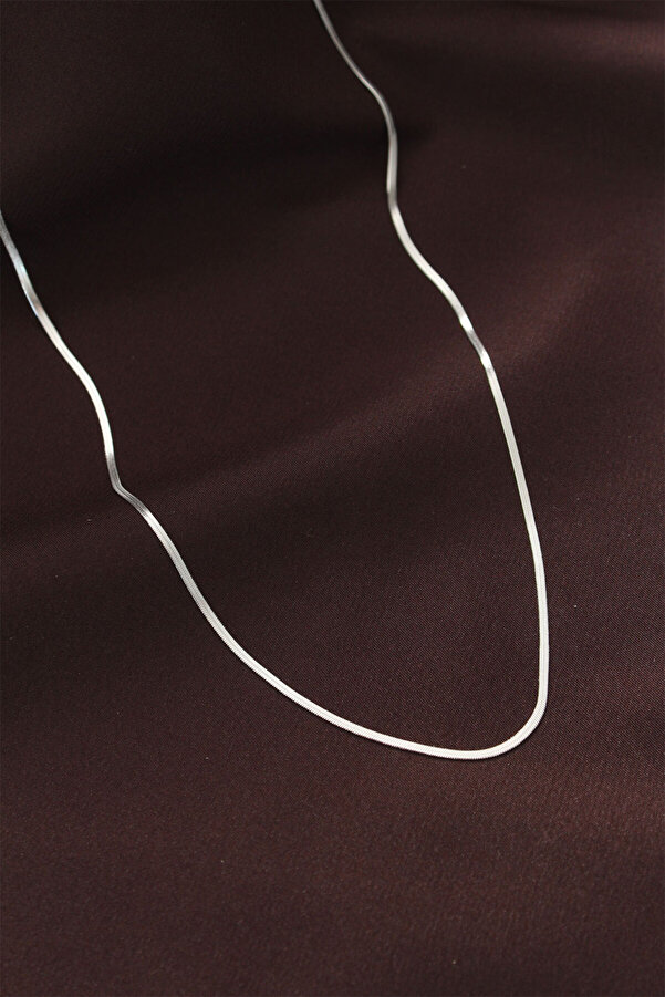 Evi̇mdeyokyok Çeli̇k Gümüş Renk 60 Cm İnce İtalyan Zi̇nci̇r Kolye Tj-Bko6226