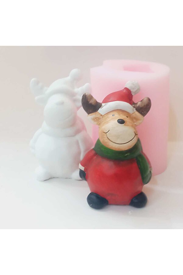 Kalıpcınızburada Noel Geyi̇k Si̇li̇kon Kalıp -K7685