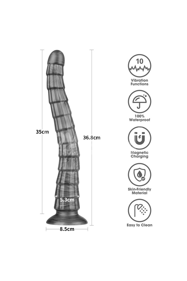 Meyrabest 14.5" Ki̇ng Si̇zed Vi̇brati̇ng Vi̇brax Sli̇der