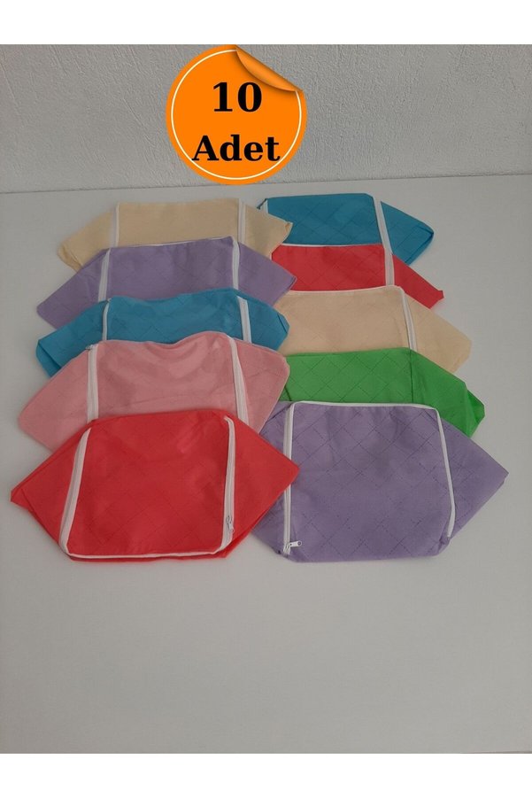 Mefateks Mef Collection 10'lu Baza Altı Hurç Seti | Sandık Tipi Çorap Hurcu İç Çamaşırı Düzenleyici
