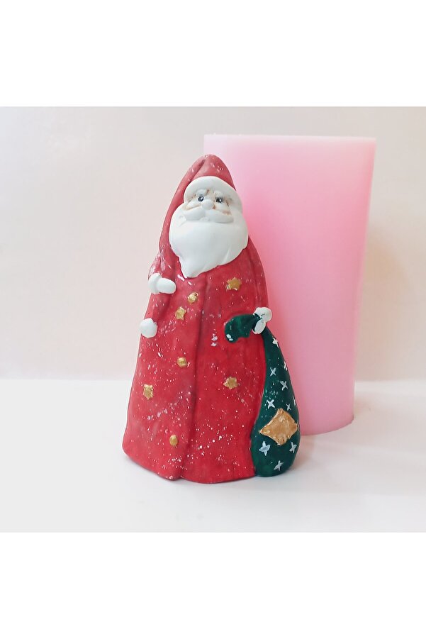 Kalıpcınızburada Bohçalı Noel Baba Bi̇blo Si̇li̇kon Kalıp - K7634