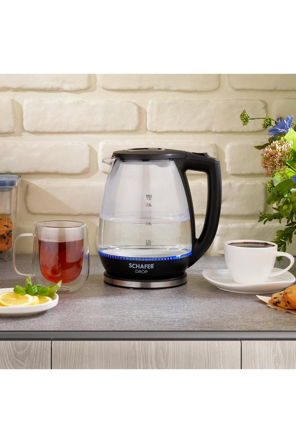 Schafer Drop 1 7 Litre Elektrikli Su Isıtıcı -Siyah
