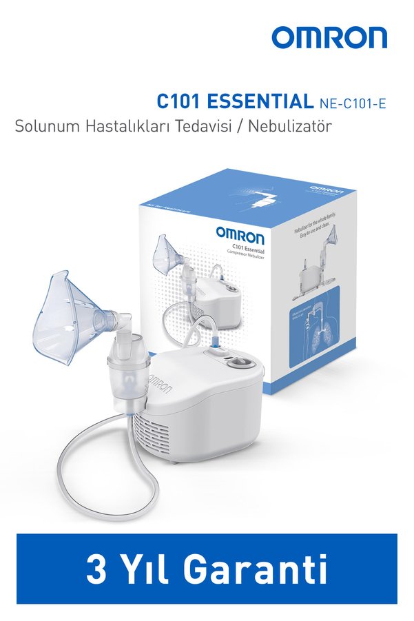 Omron C101 Essential Tüm Ailenin Kullanımına Uygun Nebulizatör