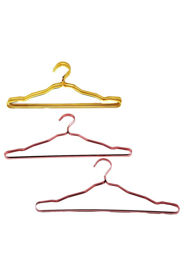Go İthalat 2Pcs Gold - Bronz Komple Metal Askı (4457)