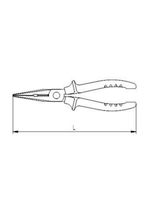 İzeltaş 3220132200 200mm Kargaburun Düz Uçlu Opak
