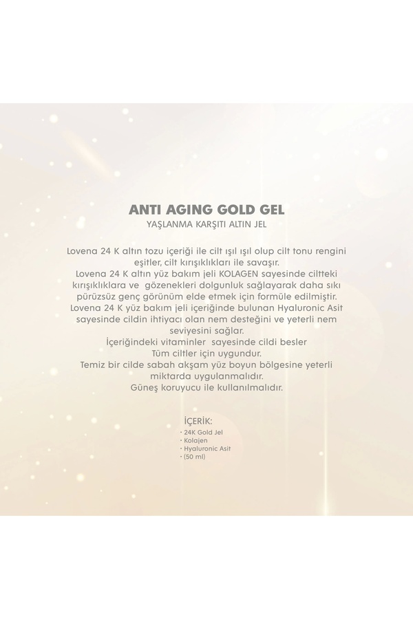 L Ovena De Pari̇s - Antı Agıng Gold Gel 50 Ml