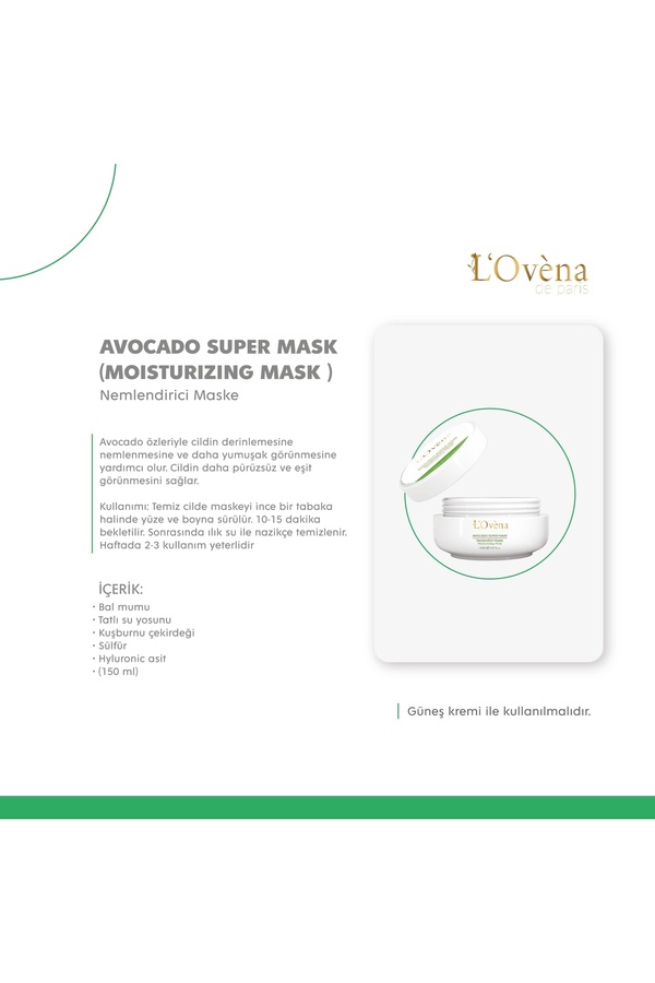L Ovena De Pari̇s - Avocado Super Mask 150 Ml