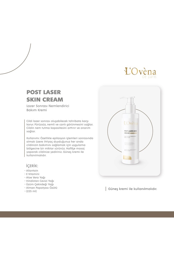 L Ovena De Pari̇s - Post Laser Skın Cream - 225 Ml