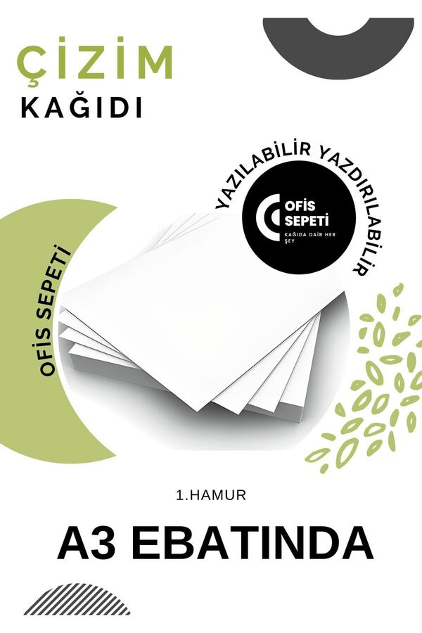ÇÖZÜM KAĞIT A3 Çizim Kağıdı 200 Gr 1.hamur 50 Adet