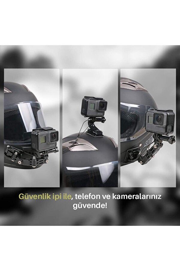 Xt91 Kask Telefon Ve Aksi̇yon Kamera Tutucu
