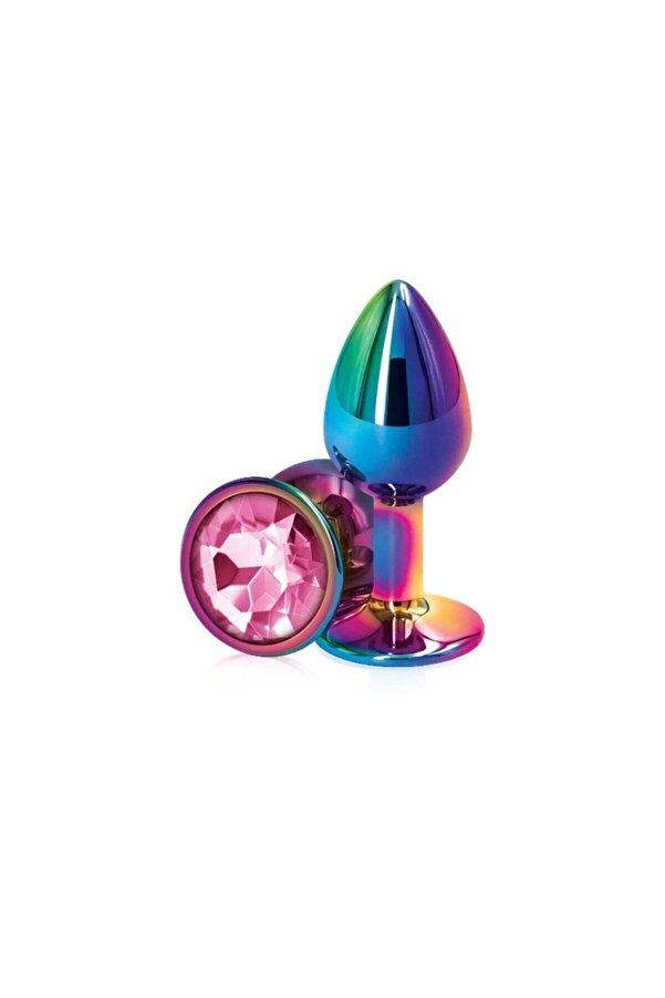 Meyrabest Small Rai̇nbow Hot Cooli̇ng Pi̇nk Jewellery Anal Metal Plug