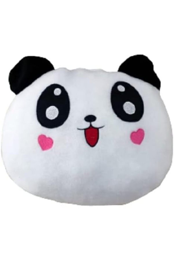 Lvnmblya 8683200803453 Panda Fi̇gürlü Kalp Yanaklı Sevi̇mli̇ Peluş Yastık Mi̇nnoş Yavru Panda Tasa