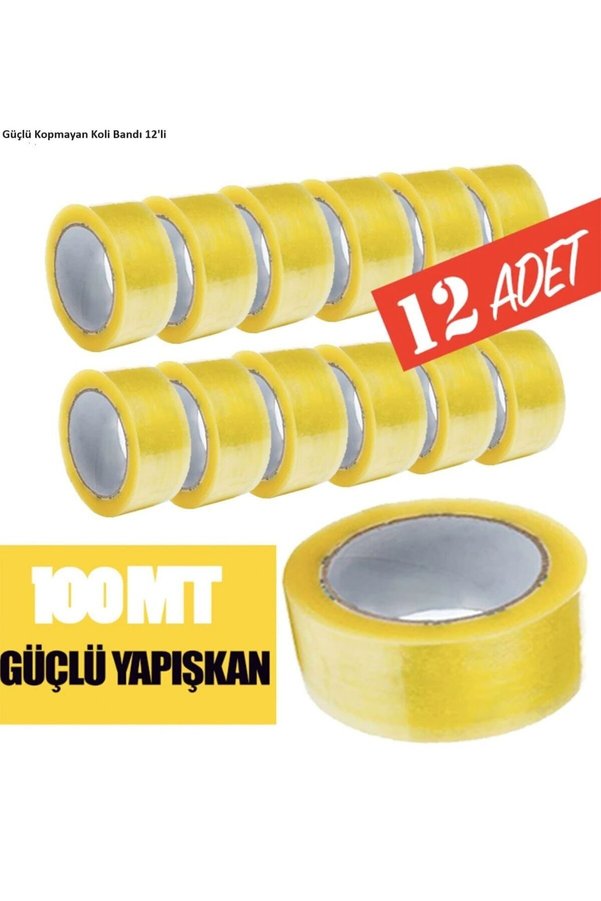 Genel Markalar Akrilik Koli Bandı 45mm X 100 Mt - Kopmayan Güçlü Koli Bandı