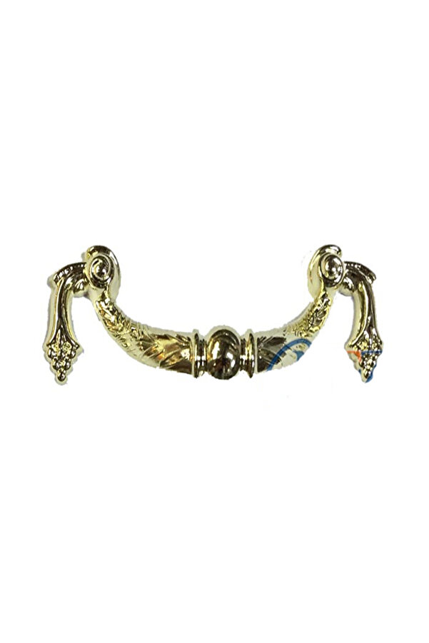 Dekorati̇f Zamak Üzümlü Kulp - 64Mm, Sarı, 100 Adet Tdrtr