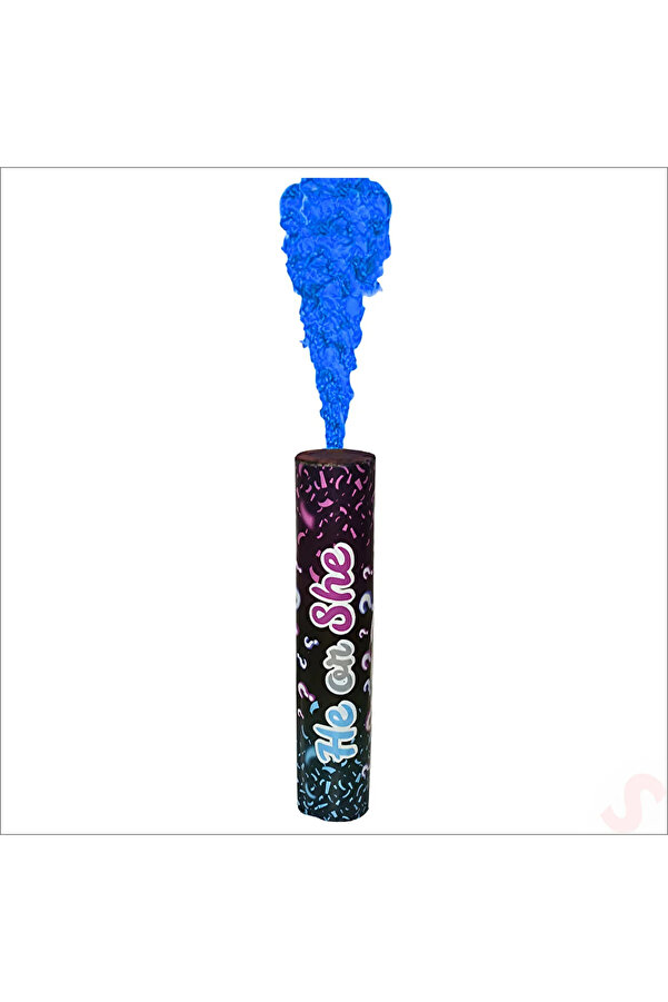 ERTOYS STORE 2 Adet Bebek Cinsiyeti Belirleme Partisi Mavi Sis Cinsiyet Belirleme Mavi Duman Bombası